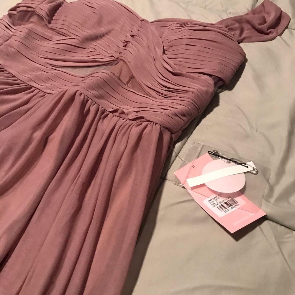 ELSYE DRESS - MAUVE - Picture 6 of 7